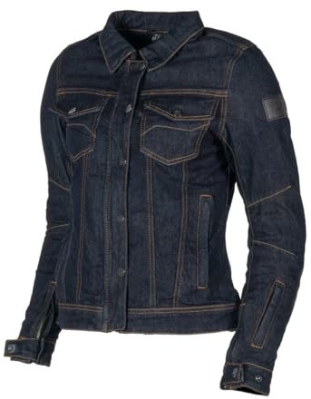 MOTOBLOUZ Veste Jean Moto DNM BLOUZ LADY Femme Homologué EN17092 AA Été 38 | matière renforcée