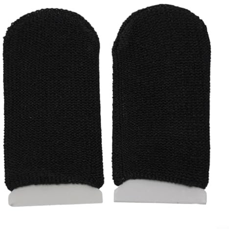 Fingerhandschuh mit hoher Elastizität für Gaming, dünn und atmungsaktiv, komfortable Empfindlichkeit (schwarz)