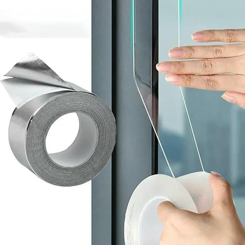 Cinta aislante para ventanas, transparente, resistente a la intemperie, burlete para ventanas, relleno de huecos, 5/10/20 m, transparente, 10 m