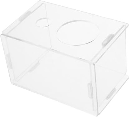 SOIMISS Maison Voyage pour Hamster en Acrylique Transparent Maison de Cachette Habitat Naturel Facile à Nettoyer, Cabane Moderne