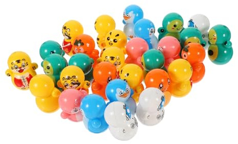 Didiseaon 60 Pezzi Mini Tumbler in Plastica per Giocattoli Animali Colorati Regali e Gadget Compleanno per Ragazzi e Ragazze Decorazioni Festa con Stili multipli Colore Casuale