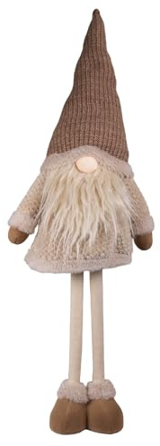 Monopol Christmas Paradise Weihnachtswichtel Teleskopbeine 45-67cm (64-90cm) Dekofigur braun