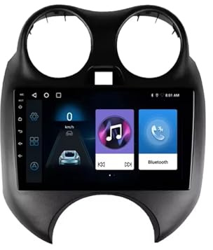 Autoradio Android da 9 per Nissan March MICRA 2010-2013, CarPlay, Bluetooth, navigazione GPS, WiFi, USB, SWC, FM, X7 6G+128G, impianto stereo con telecamera posteriore
