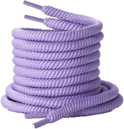 Codulu Runda skosnören sporttränare skosnören 8 mm breda ersättningsskosnören för sneaker atletisk skate vardagsskor (100 cm), Lila, 100
