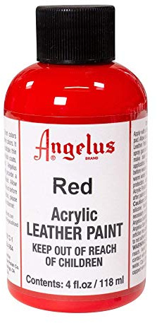Angelus Colorante acrilico per pelle, 118 ml rosso Rot