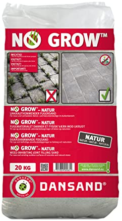 Dansand No Grow 20kg Easy Fix Brush in Jointing Paving Sand | Sand for Patio, Block Paving Sand, Suitable for All Paving Types - Beige