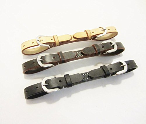 PS Pferdeartikel Kinnriemen - Nasenriemen mit 2 Schnallen Universal Farbe Dunkelbraun