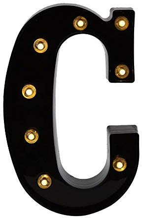 Ulalaza Black & White LED Light Up Sign 2xAA Battery Powered Letter Marquee for Wedding Birthday Party Christmas Lamp Night Light