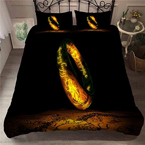 Ste-X Parure De Lit Film Magique Le Seigneur des Anneaux Housse De Couette Et Taies d'oreiller 50x75cm 2/3 Pièces La Mode Accueil Literie (220 x 240 cm,Modèle 08)