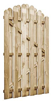 Ausla Cancello per Steccato, 100x150 cm Cancello per Recinzione da Giardinoin Pino Impregnato