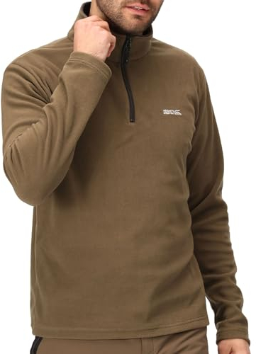 Regatta Mens Half Zip Fleece Pullover Jacket - Durable Outdoor Sports, Hiking, Cycling,Travelling, Golf, Quick Dry Extra Warm Lightweight Trekking Fleece Jacket
