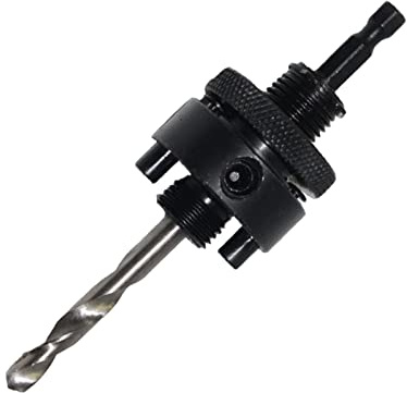 QUETHEDS Hex Shank Steel Hole Saw Arbor with Drill Bit for 32-210mm Holesaw Drill Bits Electric Tool Drill Accessories 1/4 Hex Shank Arbor