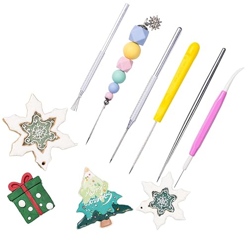 Growtail 6Pcs Scriber Needle Modelling Tool Icing Needle Pen Sugar Stir Needle Cookie Decorating Tools