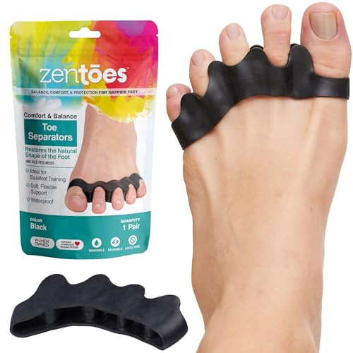 ZenToes Gel Toe Spacers & Separators for Overlapping Toes, 1 Pair