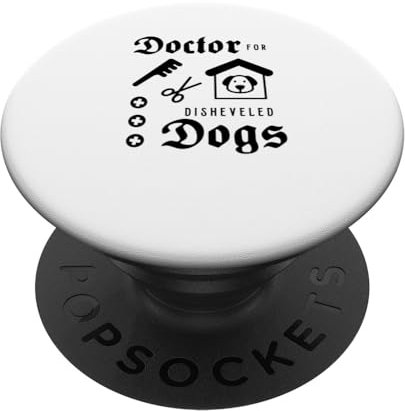 Experte für Hundepflege Zerzauste Hunde PopSockets mit austauschbarem PopGrip