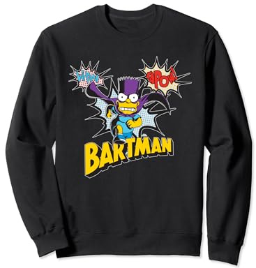 Los Simpsons Bartman Kapow Dynamic Adventure Comic Style Sudadera