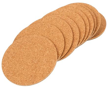 POPETPOP 20pièces Saucers De Plantes Liège sous-Plats pour Pots De Fleurs Protection Sol Et Mobilité Pratique Et Durable Ømm