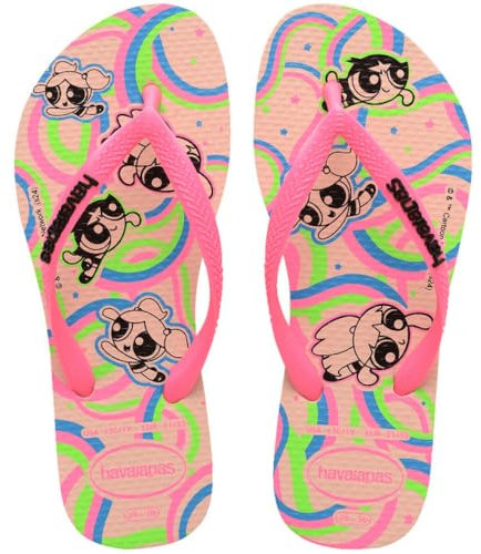 Havaianas Kids Slim Powerpuff Girls, Infradito Bambine, Ballet Rose, 29/30