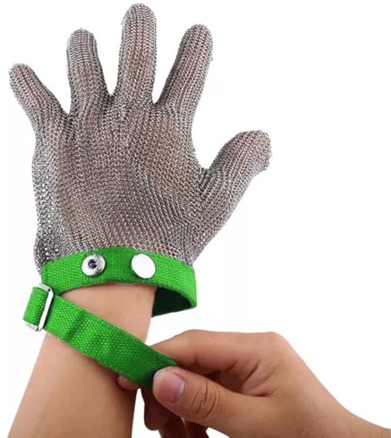ARHEORMUH 5PCS Cut Resistant Stainless Steel Knife Resistant Gloves, Soft & Easy To Clean Mandolin Gloves(XS)