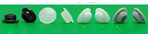Silikonstopfen Gummi Thermostabilität Dichtung Schnalle Schutzdämpfung Dämpfung weiß schwarz Antikollisions-Seismikdämpfer F100 2-teilig-grau