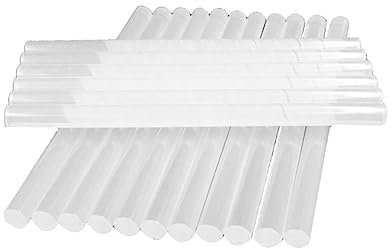 Stick Colla Caldo Bianco Trasparente 7mm 19cm 100 Pezzi