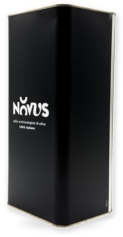 NovusPuglia - Olio Extravergine di Oliva - NUOVA PRODUZIONE - 100% ITALIANO - Di categoria superiore - 2025/26 (5 Litri, Delicato)