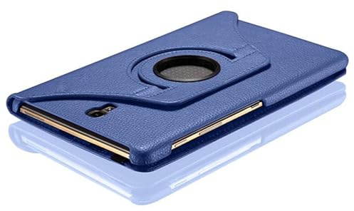 AKLiSa Custodia per Samsung Galaxy Tab S 8.4 SM-T700 SM-T705 Tablet PU Flip Cover Protettiva Copertura Copertura Protettiva Staffa Rotante 360 Gradi Copertura Protettiva (Blu)