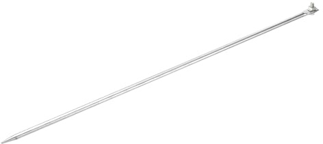 sourcing map Ground Rod Cold Galvanized Grounding Pin 2.3ft Straight Single Hole Grounding Stake for Antenna Satellite Dish Electric Fence