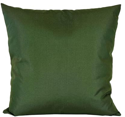 JACK 40x40cm Outdoor Lounge Kissen Dekokissen inkl. XXL-Füllung Wasserabweisend Sitzkissen Garten Stuhl Lotus Effekt, Farbe:Oliv