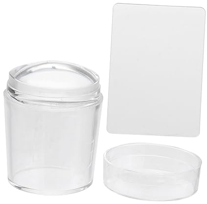 SHERCHPRY Stampino Unghie Trasparente in Gelatine Silicone Strumento Nail Art Per Stamping e Creativo