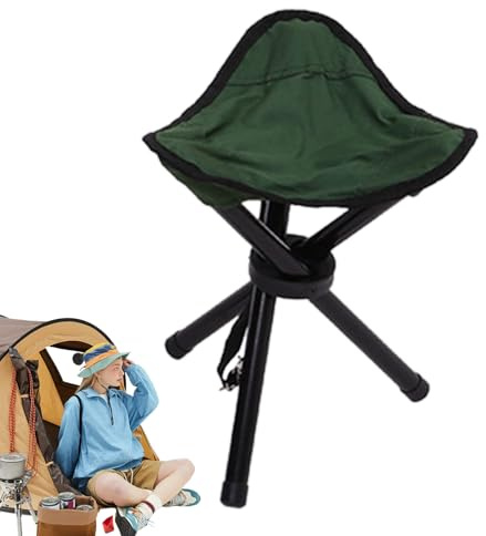 Tabouret De Camping | Tripode De Pêche | Pliant Chaise | Stand Triangulaire Multifonctionnel, Petits Tabourets Pliants Légers Pour Le Festival Des Événements De Sac À Dos De Jardin De Voyage De Voyage