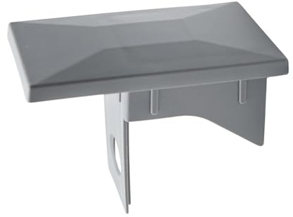 DOJA Barcelona Innenpfostenkappe - 5er-Pack - 40x60mm: Grau, Pfostenkappe, Einfacher Installation - Ideal für Innenzäune und Zäune, Robuste Pfostenkappen und Solider Zaunpfostenkappe