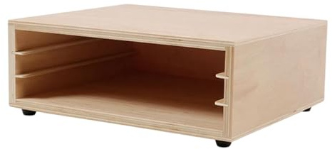 HuadaXtai Armoire à Puzzles Animaux En Bois, Rangement pour Puzzles Botaniques, avec Plateau Intégré, Design Adapté Aux Enfants et Idéal pour Développer Leurs C, 26 cm x 22 cm x 11,5 cm