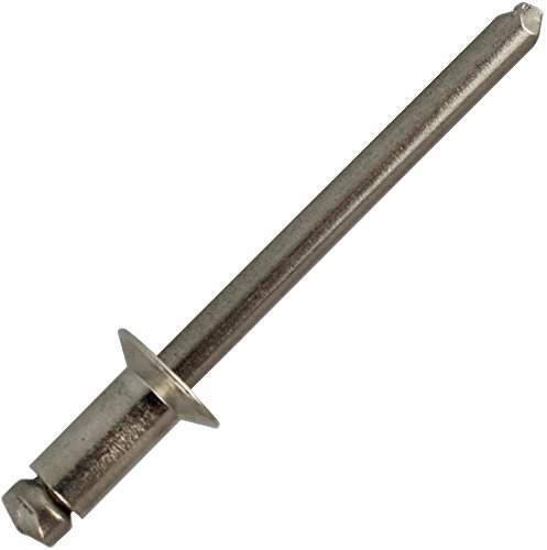 50 Stück Blindnieten 4,8 X 20 mm mit Senkkopf DIN 7337 Edelstahl A2