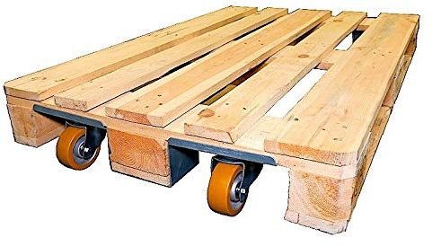 Abrollwerk 2er Set Euro-Palettenroller mit Lenkrollen, ø 100 mm Aluminium Radkörper & Polyurethan Lauffläche, Kugellager – Robuste Lagerhilfe für Industrie & Werkstatt, Hubwagen Alternative