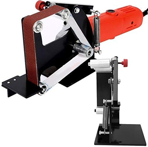 Juli- Schleifbock Bandschleifmaschine Poliermaschine, 50mm Breite Bandschleifmaschine Vorsatzpolierer Schleifpoliermaschine mit Adapter(M14)