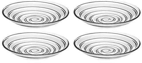 Barski Glass - Bowl - for Soup - Dessert - Pasta - Soup Plate - Designed -Set of 4-8.2 Diameter - Made in Europe