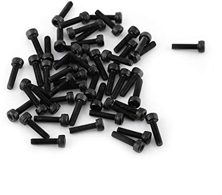 M3 Schrauben Set Zylinderschrauben 12,9 Grad Schwarz Innensechskantschraube Legierung Stahl Innensechskant Button Head Schrauben (M3x12mm 50 pcs/pack)