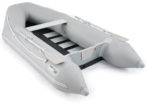 DARTMOOR Bateau Gonflable pour Adultes, Kayak Gonflable avec Rames, Canot de Pêche Gonflable pour la Pêche Nautique et Les Sports Nautiques (300 x 150 x 42 CM)