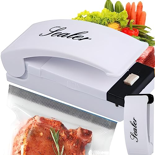 Retoo Machine Sous Vide Alimentaire, 3,5 W, Plaque Avec Aimant, Support D'espacement Spécial, Alimenté Par Batterie, Soudeuse Sac Plastique Compatibles Avec Le Plastique, Parfait Pour Voyager