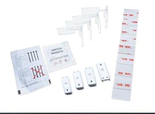 Rollmayer Plissee zum Kleben, Plisseerollo Halterungen Set / 4 Stück