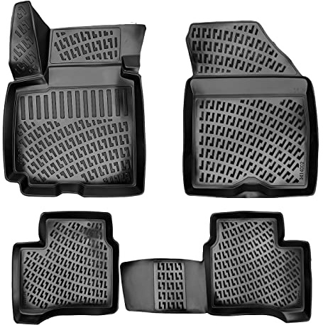 fussmattenprofi.com 3D Gummimatten Set für Suzuki Swift VI 2017-2024 | Extra Hoher 5cm Rand Allwetter Auto Fussmatten I TPE Geruchlos rutschfest Fußmatten Zubehör