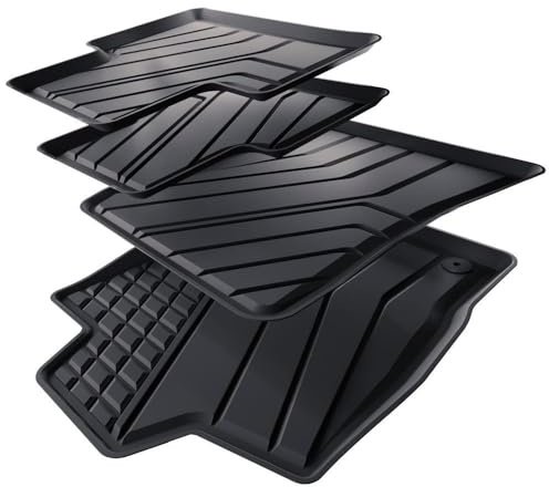 Mossa - TPE Fußmatten Auto kompatibel mit Peugeot 308 III SW (2021- ) - schwarz Automatten Autoteppiche - S