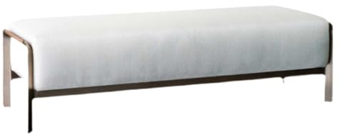guiling-1986 Sitzbank für Schlafzimmer Bettbank mit Metallbeinen, gepolsterte Eingangsbank for Wohnzimmer, Schlafzimmer, Eingangsbereich (weiß) Bettbank(160 * 45 * 45cm)