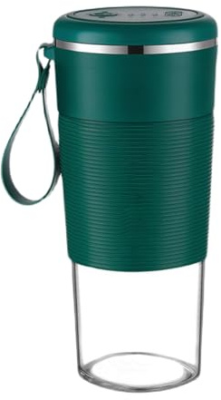 Frullatore Portatile In Vetro - Frullatore Personale Da 300 Ml, Frullatore | Frullatore Per Succhi Di Frutta Con Testa Di Taglio A Due Lame In Acciaio Inossidabile, Spremiagrumi A Batteria Per Viaggi,
