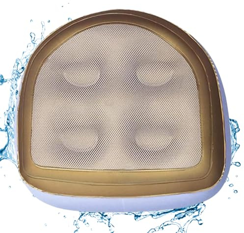 Aufblasbares Auto sitzen wasserdichte PVC mit Wasser gefüllt/aufblasbar 18,5 x 1.6 x 5,9 Nicht-Slip mit 4 Saugbechern für Pool-Whirlpool-Spa-Gold