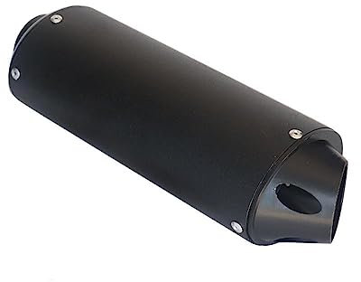 TASEKI Motorräder Auspuffanlage Motorrad Schalldämpfer Auspuffrohr 28mm 38mm Klemme Für 50cc 110cc 125cc Dirt Pit Rro Quad Bike ATV Auspuff für Motorräder(28mm Black)