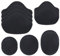 Giantree 14 Pcs Shoe Hole Repair Patch, Hole Patches, Self-Adhesive Sneaker Heel Repair Patch, Knee Patches Black Sneaker Hole Vamp Repair Sticker, Anti-abrasive Quick Repair Shoes Tool(Black)