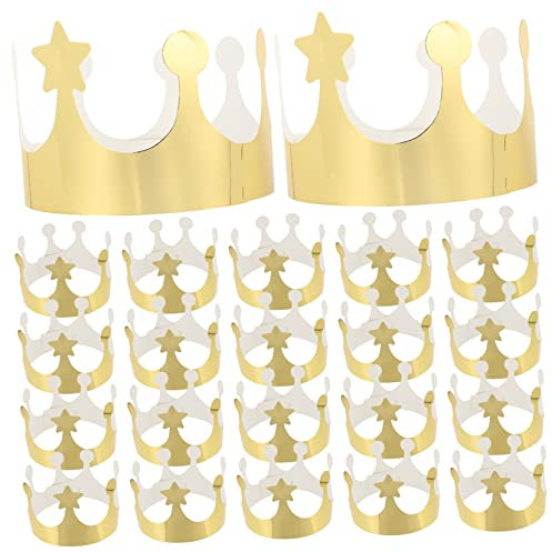 BESTonZON Geburtstagshüte Für Kleinkinder – 25 Stück Papierkronen Für Kinder Party-kopfbedeckungen Mit Schönen Designs Und Farben Perfekt Für Jungen Und Mädchen