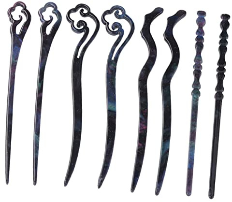 FRCOLOR Palillos Chinos Antiguos Vintage 8 Unidades Para El Pelo Accesorios Para Peinar